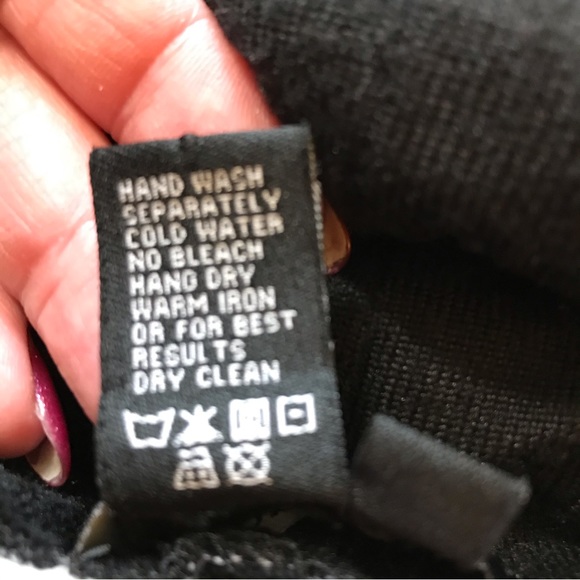 Papillon black white sweater dress pockets Size XS - Picture 6 of 7